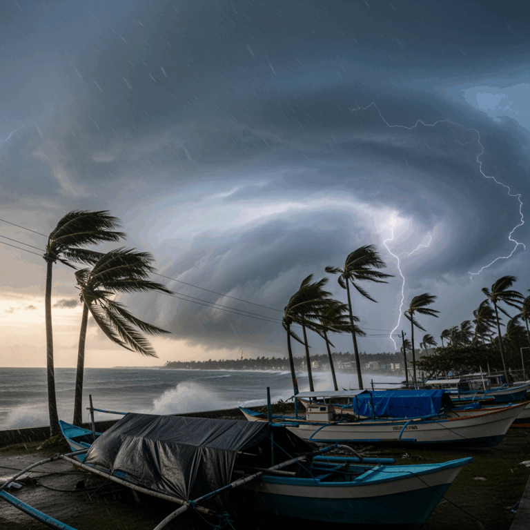 Illustration for: Super Typhoon Fung-wong Threatens Philippines
