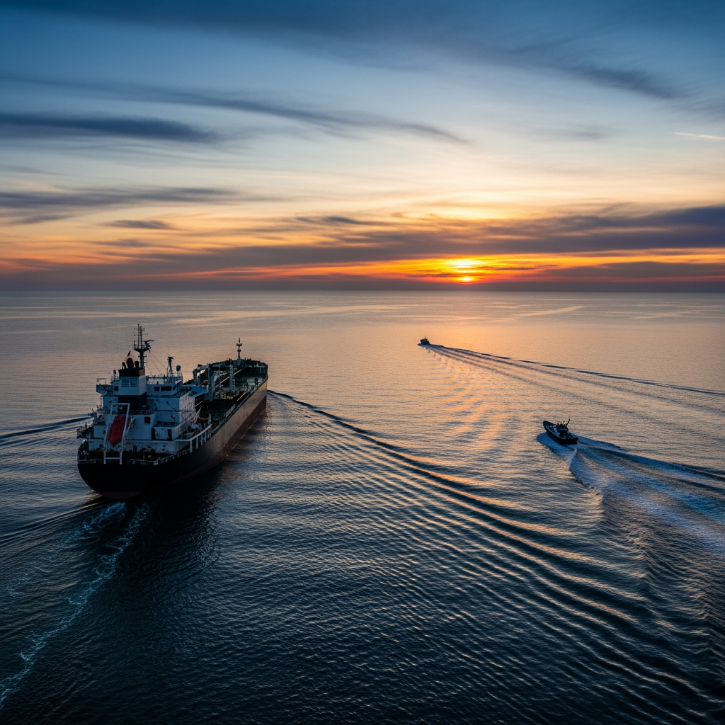 Illustration for: Tanker Faces Suspicious Approach Near UAE