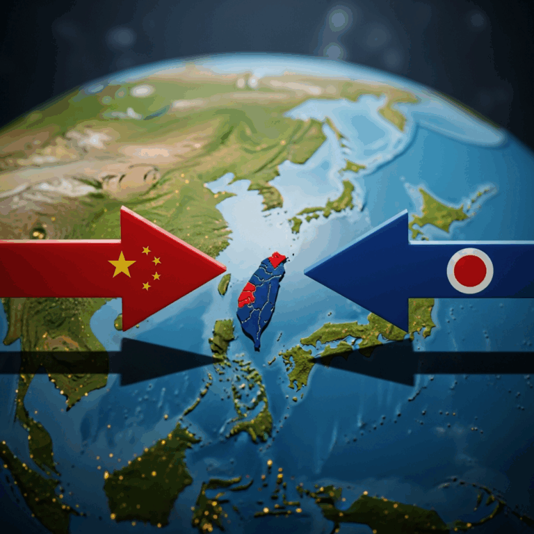 Illustration for: Tensions Rise in Sino-Japanese Relations Over Taiwan