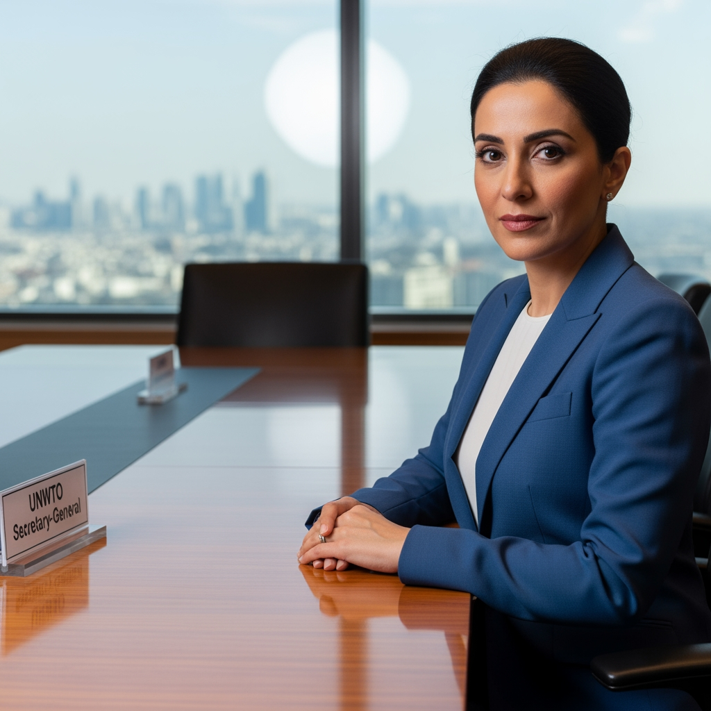 Illustration for: Shaikha Al Nowais Elected UNWTO Secretary-General