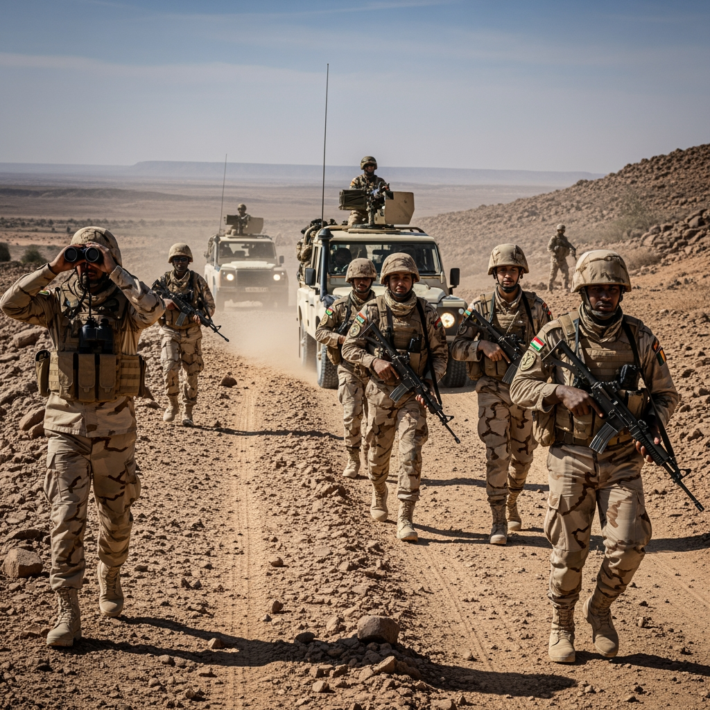 Illustration for: Libyan-Chadian Joint Force Enhances Border Security