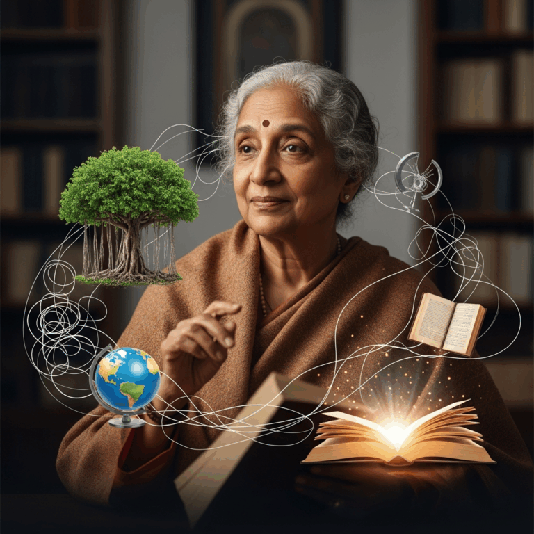 Illustration for: Sudha Murty's Timeless Stories and Wisdom