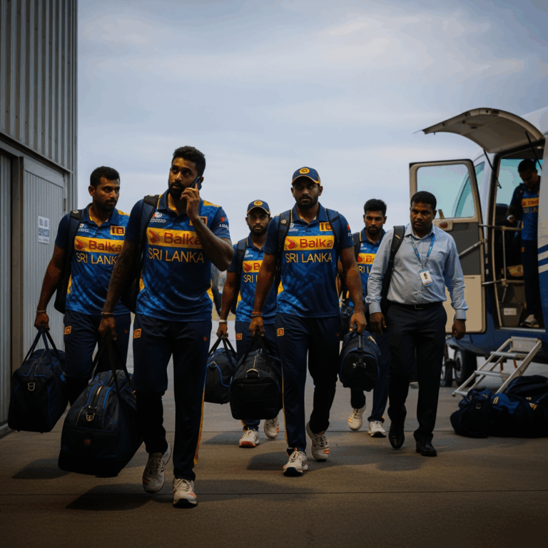 Illustration for: Sri Lankan Cricketers Exit Series Over Security Concerns