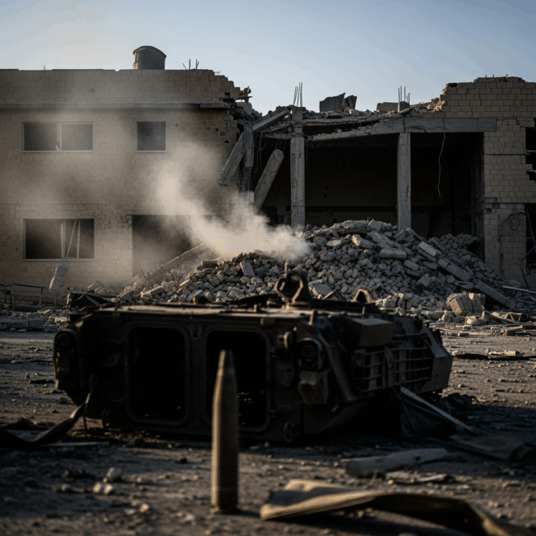Illustration for: Israeli Incursion into Syria Sparks Tensions