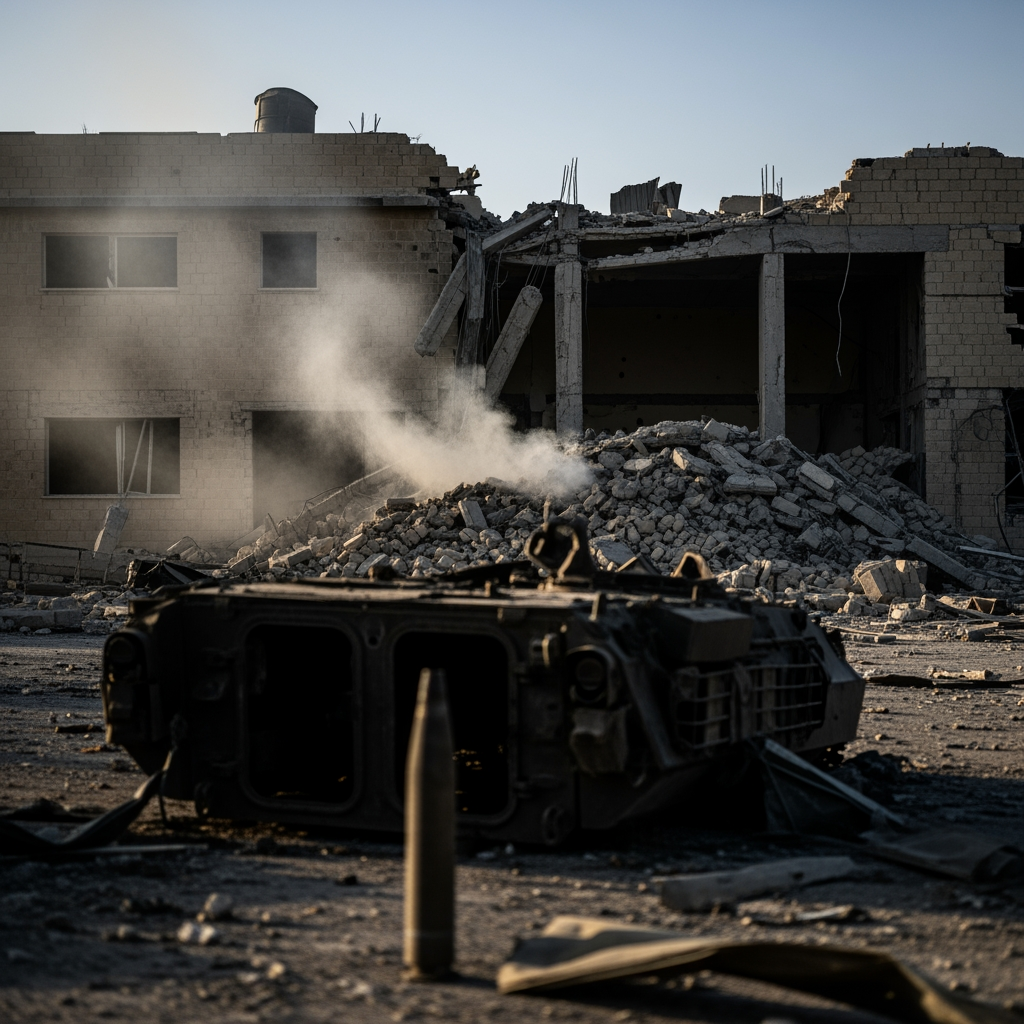 Illustration for: Israeli Incursion into Syria Sparks Tensions