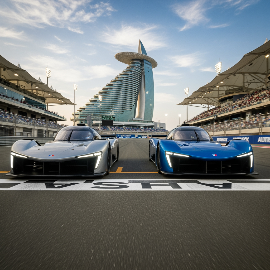 Illustration for: Dramatic Finish at Abu Dhabi Autonomous Race