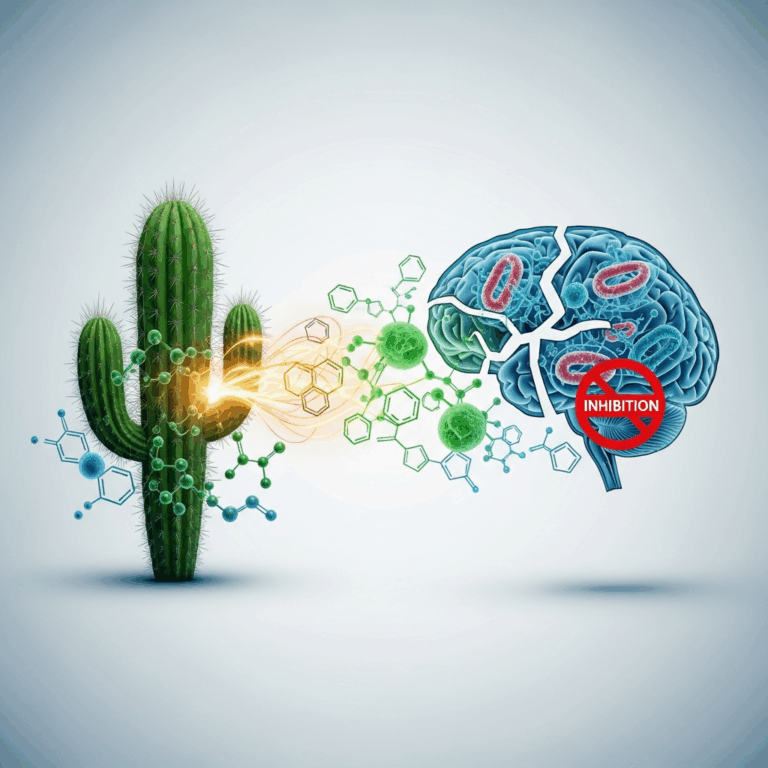 Illustration for: Cactus Compounds Inhibit Memory Decline Enzymes