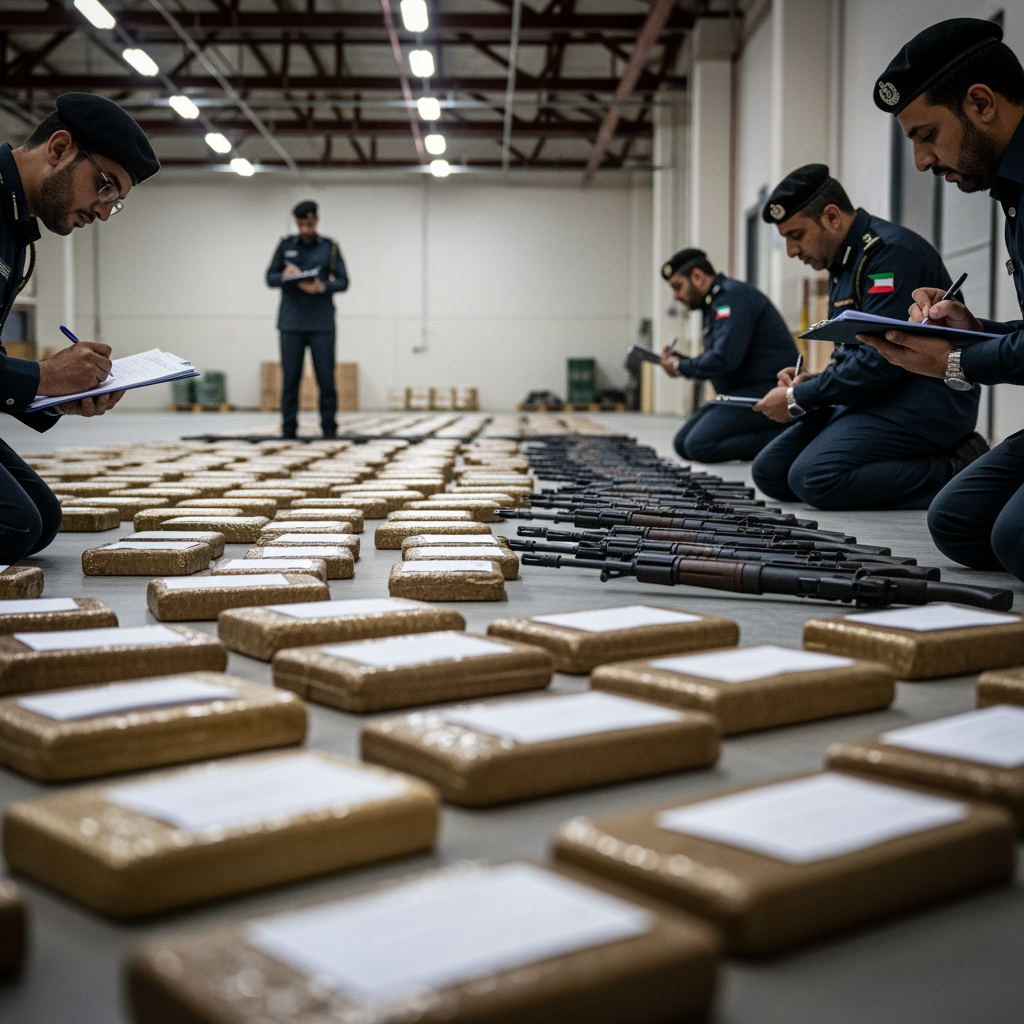 Illustration for: Kuwait Thwarts Major Drug Smuggling Attempt