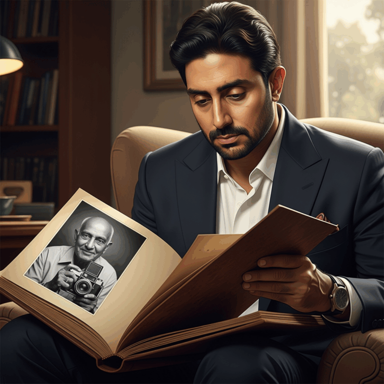 Illustration for: Abhishek Bachchan's Heartfelt Tribute to Ashok Sawant