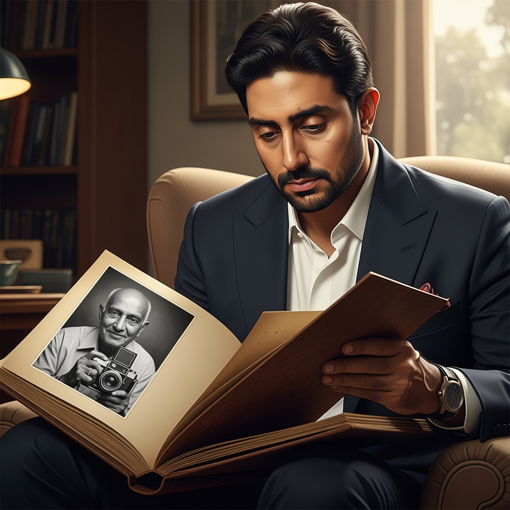 Illustration for: Abhishek Bachchan's Heartfelt Tribute to Ashok Sawant