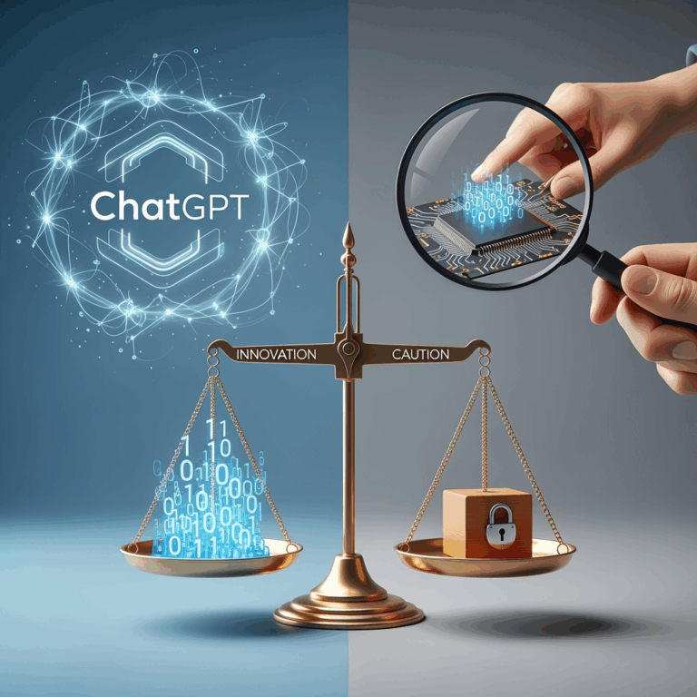 Illustration for: ChatGPT: Balancing Innovation and Caution