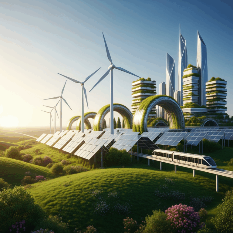 Illustration for: UAE's Path to a Sustainable Future