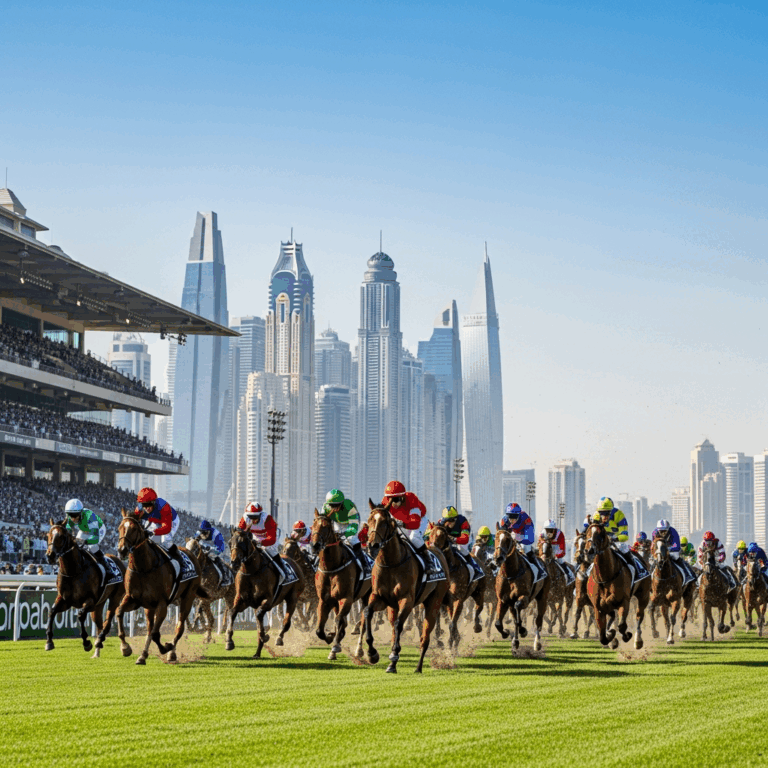 Illustration for: Dubai Racing Carnival: Over 300 Horses Compete