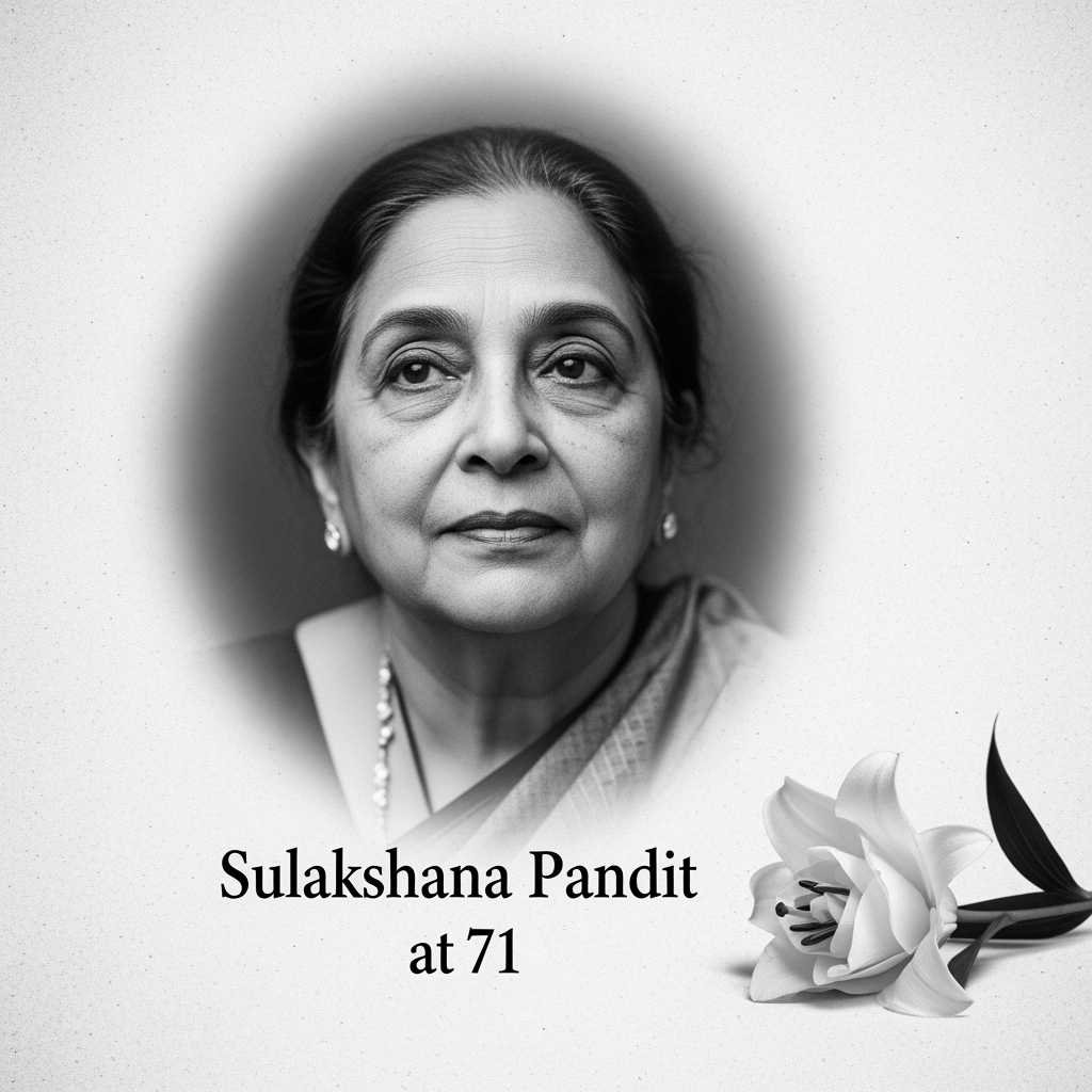 Illustration for: Sulakshana Pandit Passes Away at 71