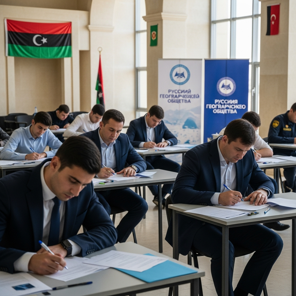Illustration for: Russian Geographical Exam in Benghazi