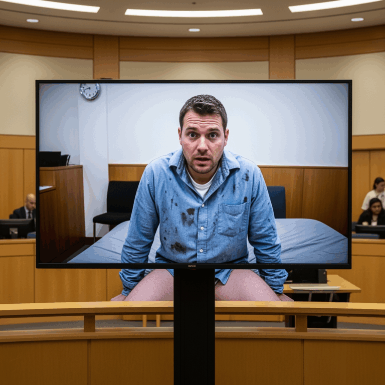 Illustration for: Detroit Officer Appears in Court Video Without Pants