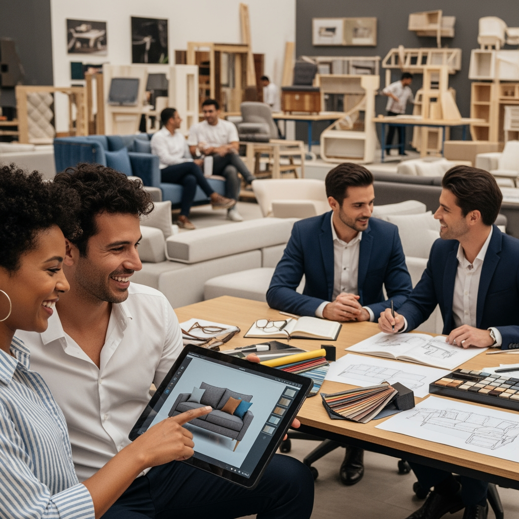 Illustration for: UAE Furniture Market Transforms Amid Customization Trend