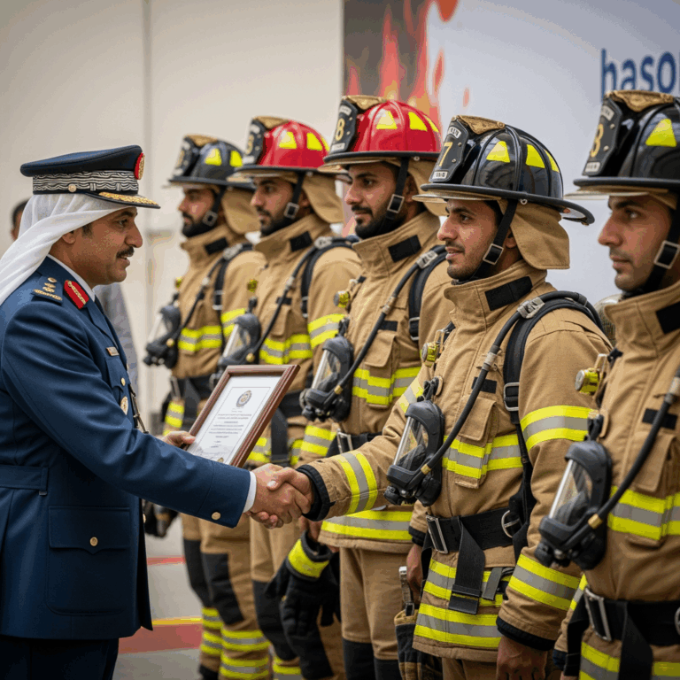 Illustration for: Sharjah Heroes Extinguish Fire, Earn Recognition