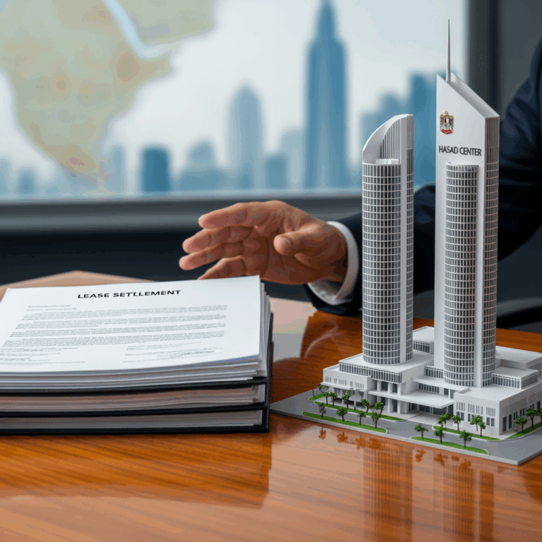 Illustration for: Sharjah Approves Lease Settlement and Hasad Center