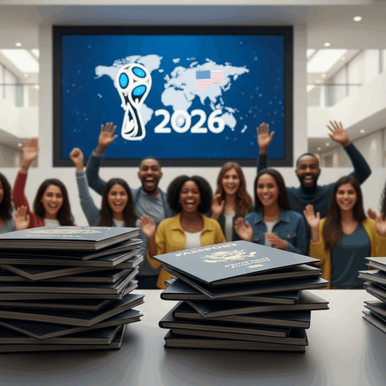 Illustration for: US Preps for 2026 FIFA World Cup Visa Surge