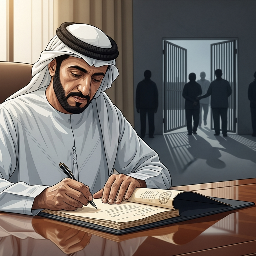 Illustration for: Umm Al Quwain Ruler Orders Inmate Release