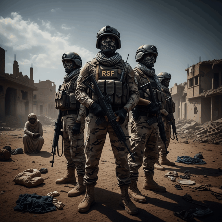 Illustration for: Sudan's Rapid Support Forces Accused of Atrocities