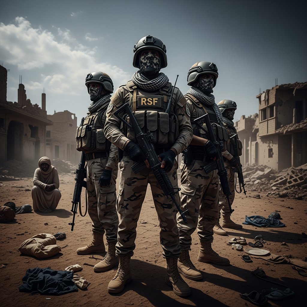 Illustration for: Sudan's Rapid Support Forces Accused of Atrocities