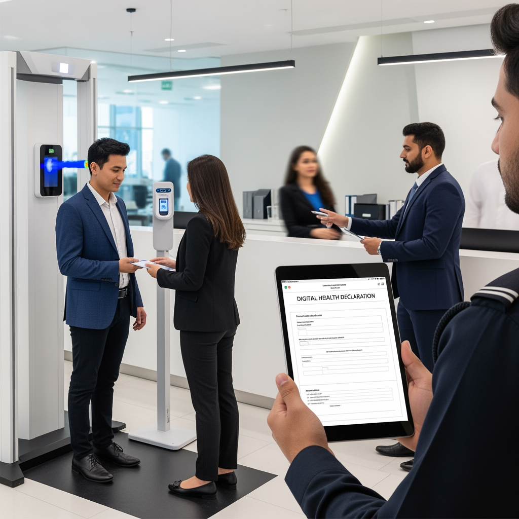 Illustration for: UAE Mandates Employee Screening at Business Centres