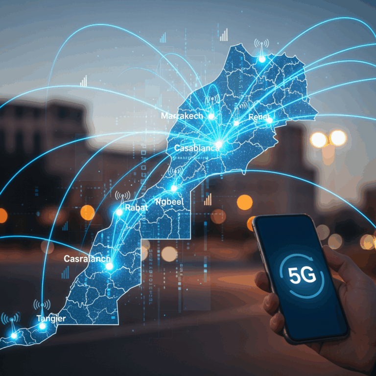 Illustration for: 5G Network Launch in Major Moroccan Cities
