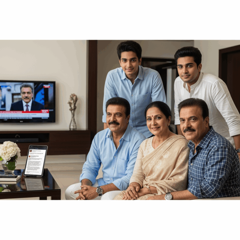 Illustration for: Dharmendra Alive: Family Refutes False Death Reports