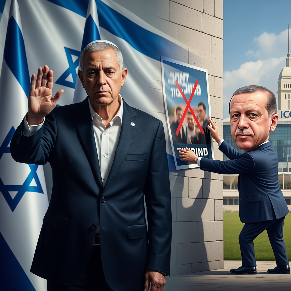 Illustration for: Israel Rejects Erdoğan's Propaganda Trick, ICC Arrest Warrants