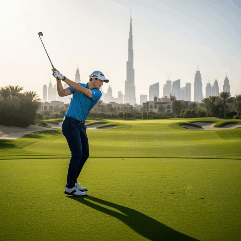 Illustration for: Tommy Fleetwood's Rise in Dubai Golf Scene