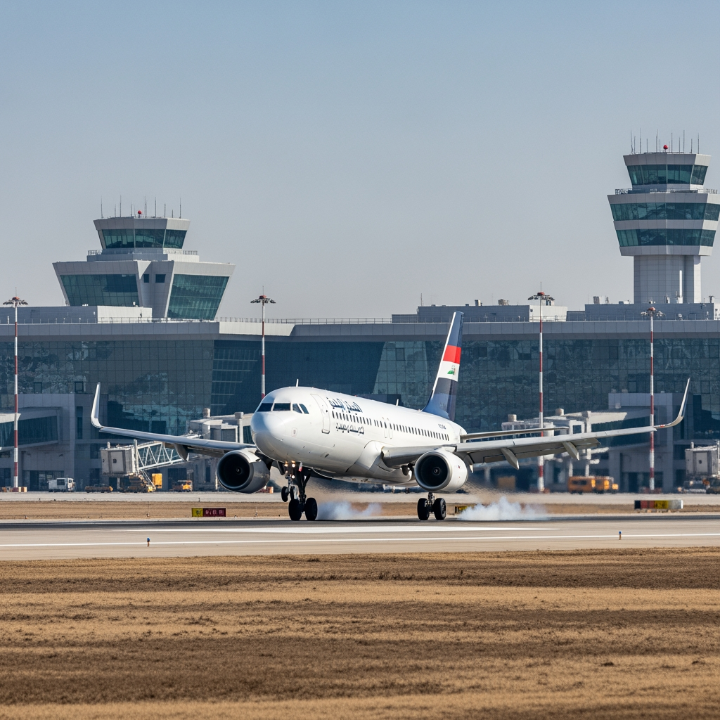 Illustration for: Iraqi Airports Handle Emergency Landings Smoothly
