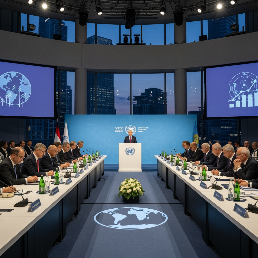 Illustration for: Key Milestone Summit for COP 30 Climate Agenda