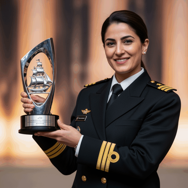 Illustration for: Captain Sahar Rasti Wins Top Maritime Award