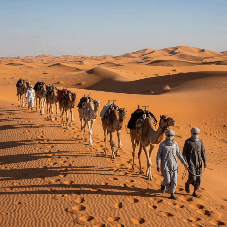 Illustration for: Epic 1,000km Camel Trek Through UAE's Desert
