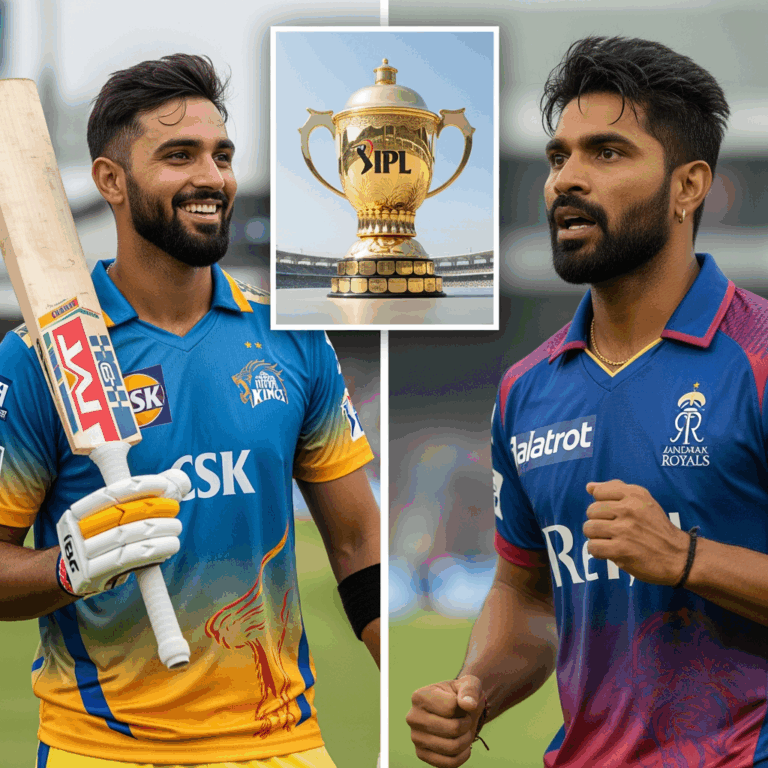 Illustration for: IPL Mega Trade: Samson Joins CSK, Jadeja Returns to RR