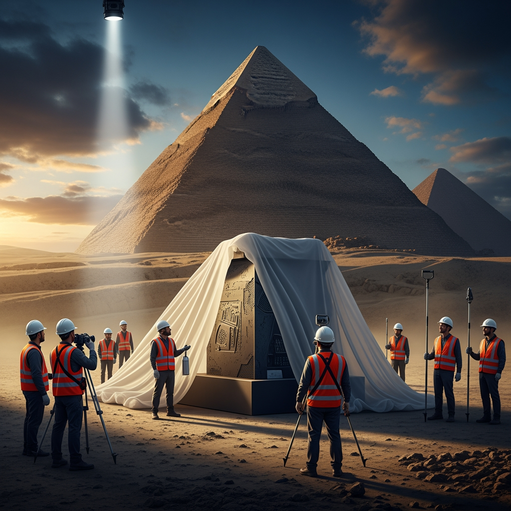 Illustration for: Secret of Khufu Pyramid to Unveil in 2026