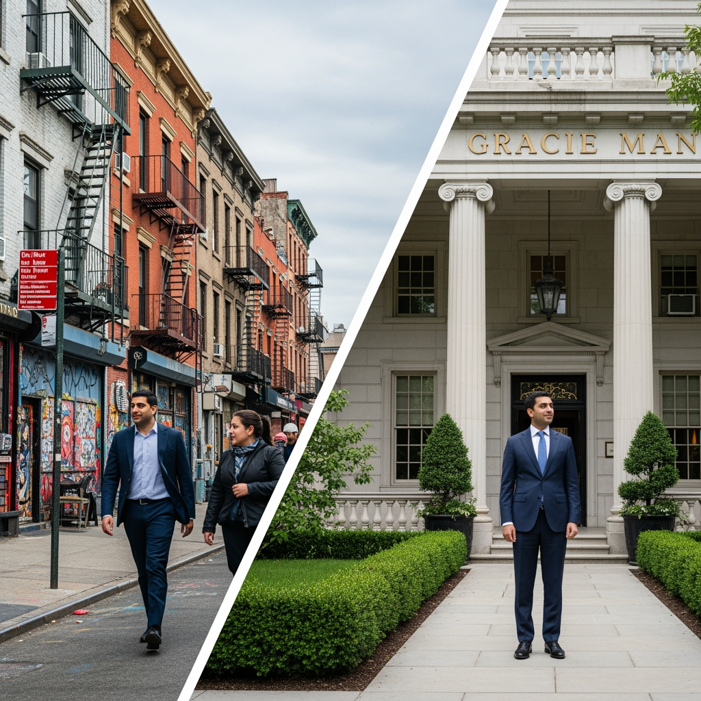 Illustration for: Zohran Mamdani's Journey: From Queens to Gracie Mansion