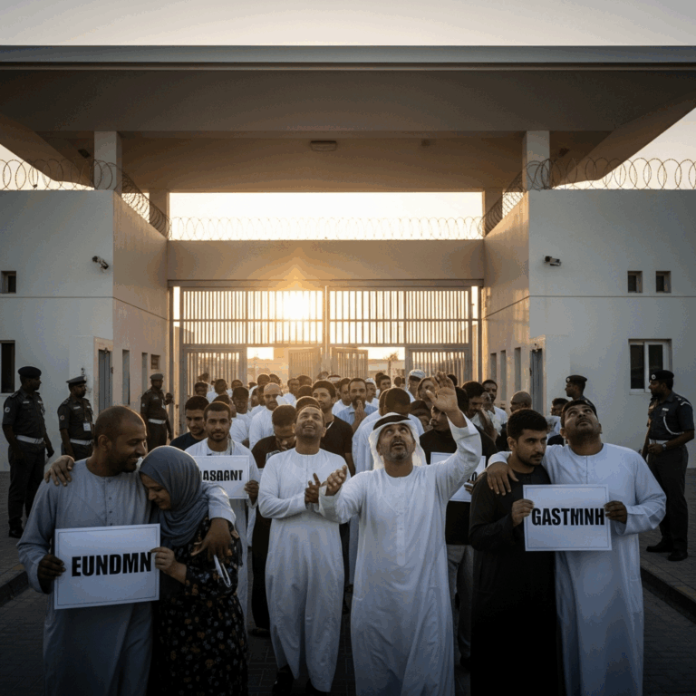 Illustration for: UAE Rulers Order Release of Over 3,000 Inmates