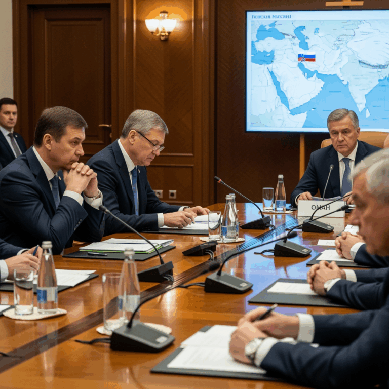 Illustration for: Russian Security Council Discusses Oman Visit