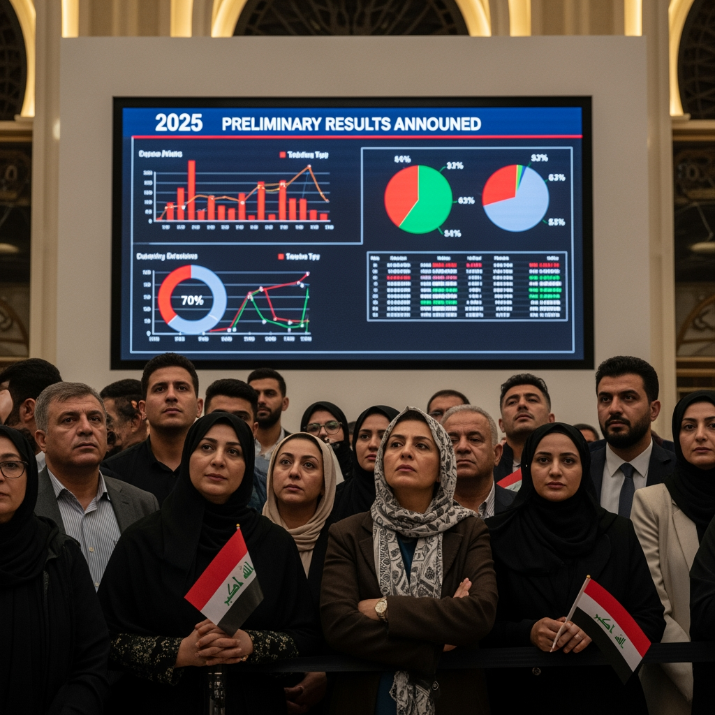 Illustration for: Iraq 2025 Elections: Preliminary Results Announced