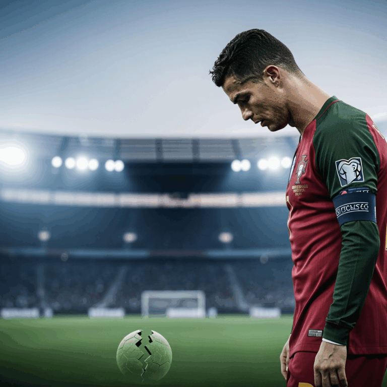 Illustration for: Portugal Faces Setback with Ronaldo's Suspension