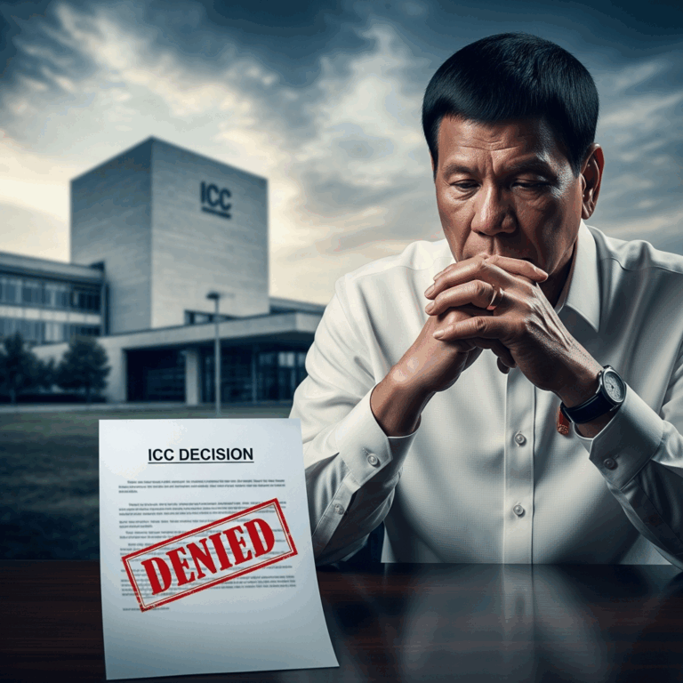 Illustration for: ICC Denies Duterte's Interim Release Request