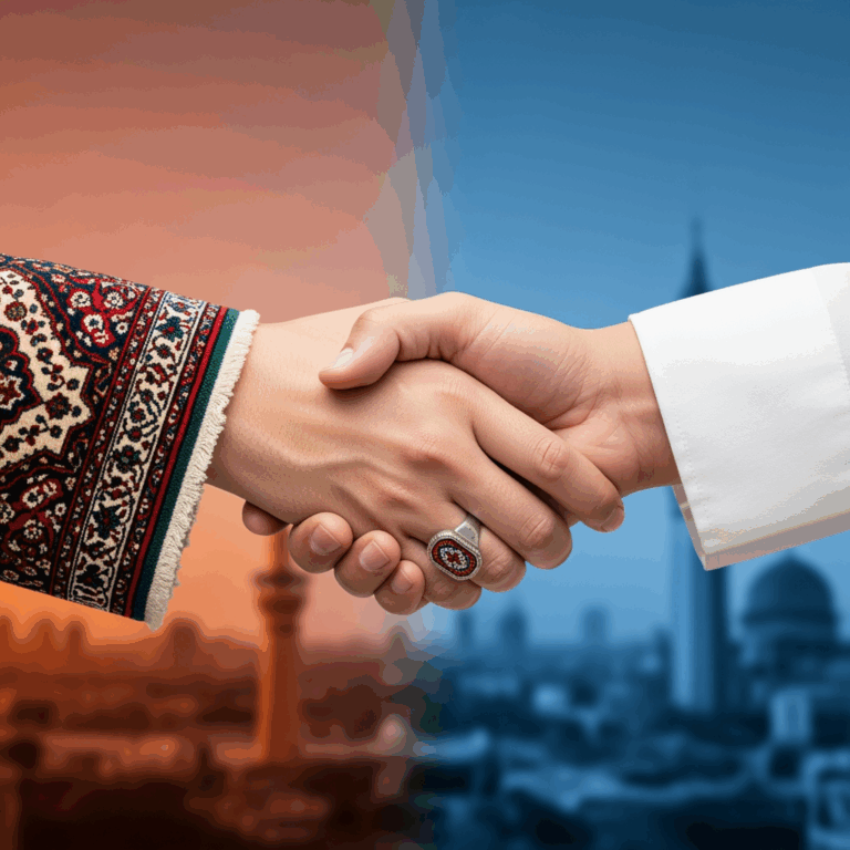 Illustration for: Iran-Saudi Arabia Relations Enhanced