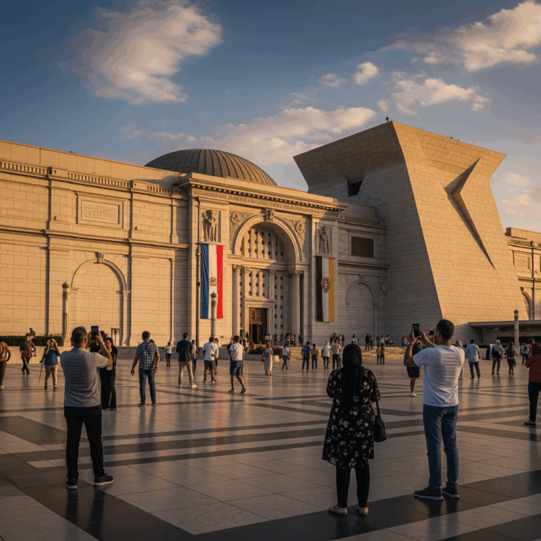 Illustration for: Grand Egyptian Museum Opens to Boost Tourism