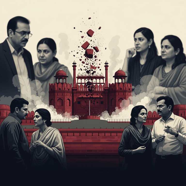 Illustration for: Red Fort Blast Stirs Concern Among UAE Residents