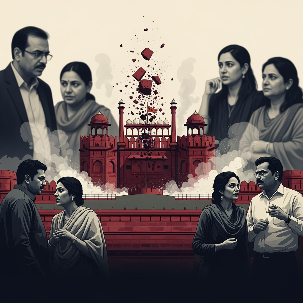 Illustration for: Red Fort Blast Stirs Concern Among UAE Residents