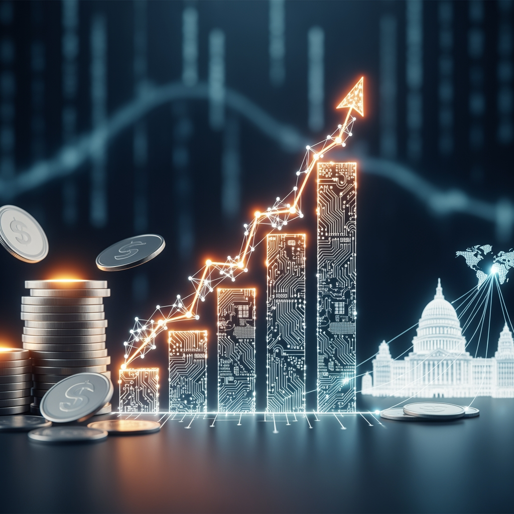 Illustration for: AI Boom Funding Requires Public and Private Markets