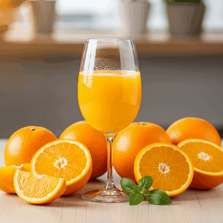 Illustration for: Benefits of Drinking Natural Orange Juice